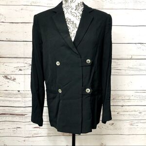 Nicole Miller Artelier Double Breasted Blazer Black